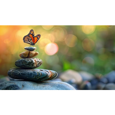 Zen Butterfly Motion Video motion graphic preview.