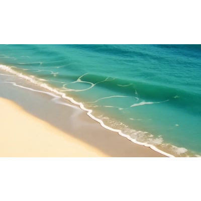 Sandy Beach Waves Video motion graphic preview.