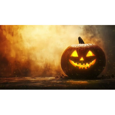 Lit Up Pumpkin Video motion graphic preview.