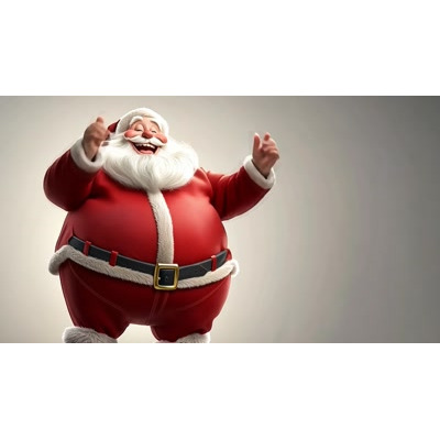 Happy Santa Laughing Motion Video motion graphic preview.