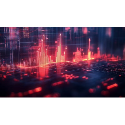 A Video Background of Stock Market Growth Visuals motion graphic preview.