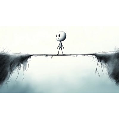 A Video Background of Scared Figure Balance Challenge motion graphic preview.