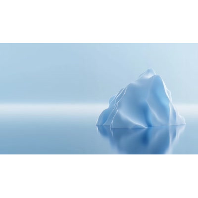 A Video Background of a Floating Iceberg motion graphic preview.