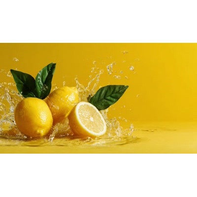 A Video Background of Lemons Splashing in Water motion graphic preview.