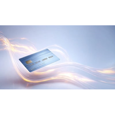 A Video Background of Floating Bank Card motion graphic preview.