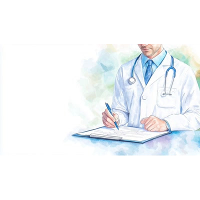 A Video of a Doctor Reviewing Results motion graphic preview.