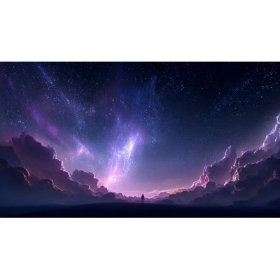 A Video Background of Cosmic Clouds motion graphic preview.