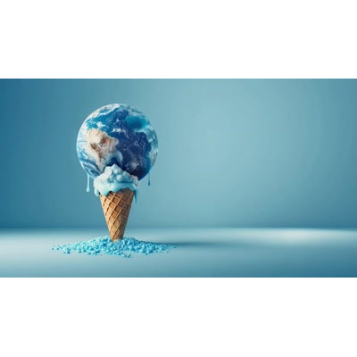 A Video Background of Melting Earth Ice Cream motion graphic preview.