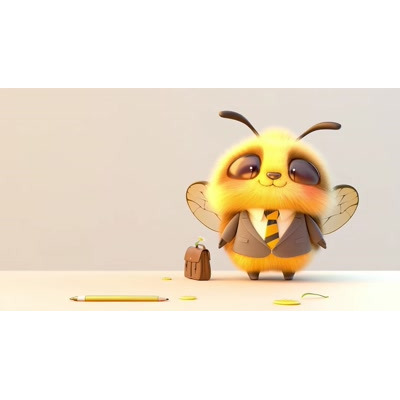 A Video Background of a Boss Bee Character motion graphic preview.