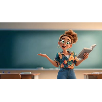 A Video Background of a Teacher Engaging Lecture motion graphic preview.