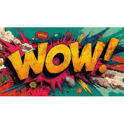 Comic Book WOW Explosion motion graphic preview.