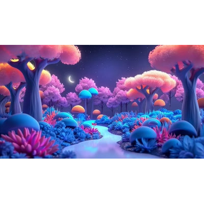 Whimsical Magical Miniature Forest motion graphic preview.