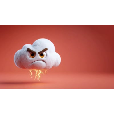 Angry Storm Cloud Video motion graphic preview.