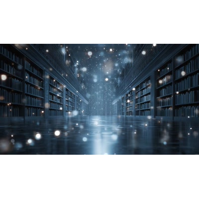 Magical Library Video Background motion graphic preview.